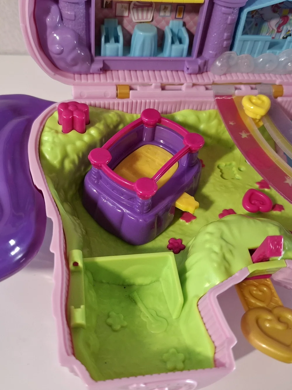 Polly Pocket  Pink & Purple Unicorn Playset Carry Case - Toy Brand